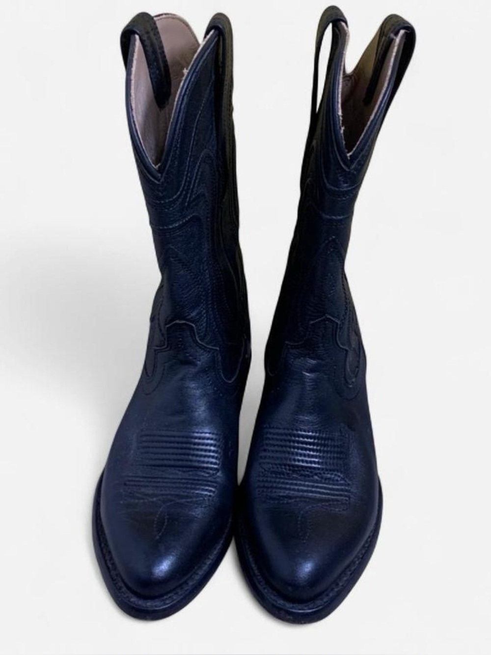 Tecovas Black Leather Cowboy Boots